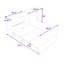Lit simple escamotable avec bureau ajustable et coussin pliable-944621560