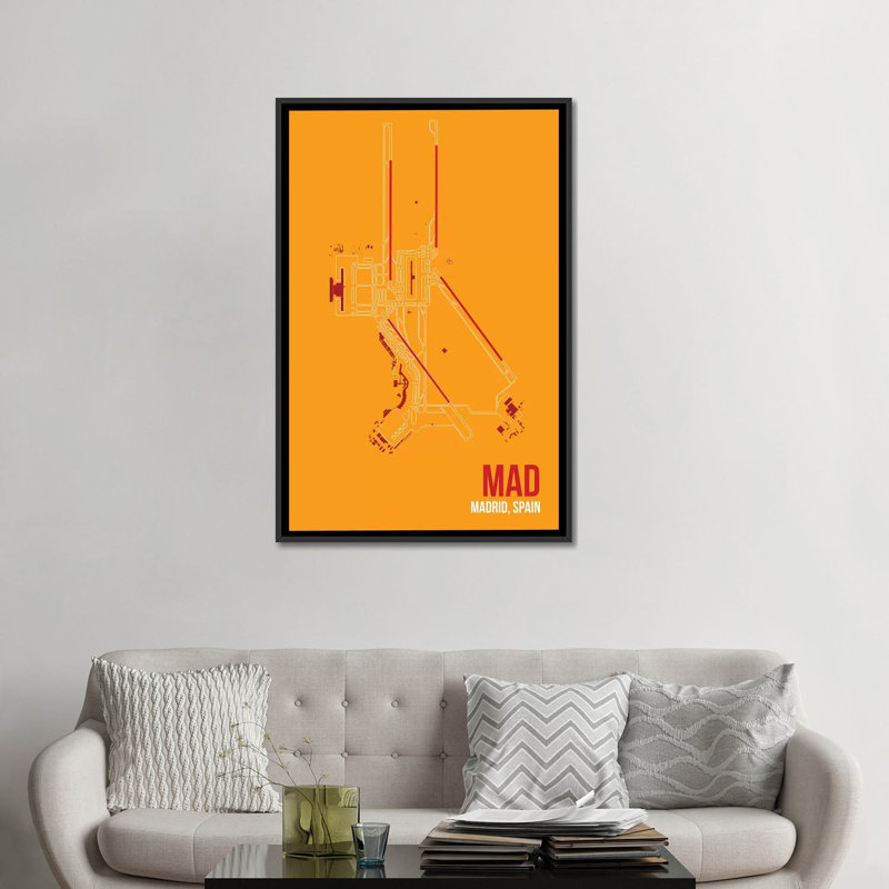 Modern & Contemporary, Black Framed Canvas, No Mat, 48" H x 32" W x 1.5" D