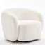 Fauteuil demi-tonneau pivotant rembourré Munehito-986386218