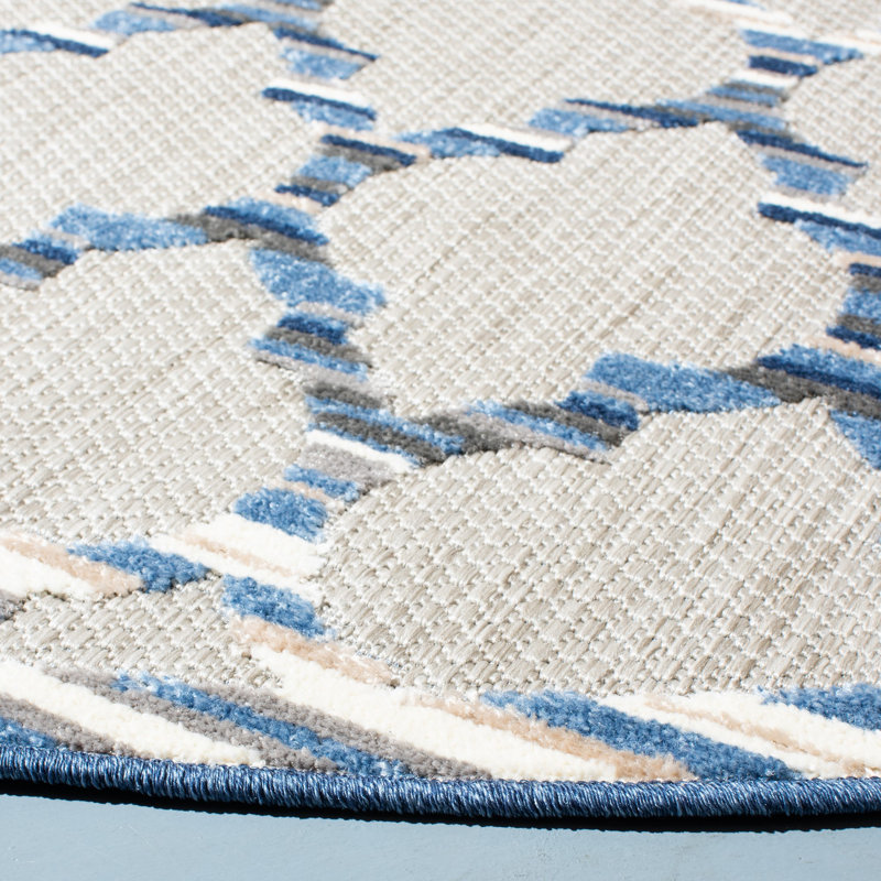 Dellena Performance Geometric Indoor/Outdoor Area Rug, Rectangle 5'3" x 7'6"