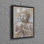 Art sur toile de coton de style bouddha idéal pour une décoration murale bohème moderne et un cadeau personnalisé unique pour bébé