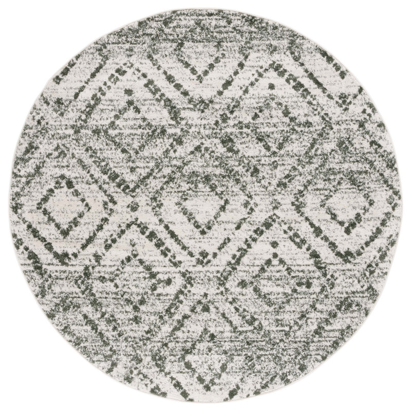 Kellisa Performance Geometric Rug, Round 6'