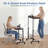 Adjustable Height Desk on Wheels, Ergonomic Mobile Standing Desk, Portable Laptop Desk Standing Table Home Office Desks-2048112767