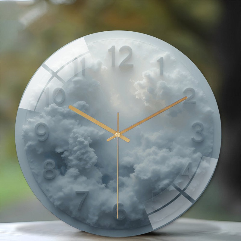 Horloge murale Creative Creative Cloud Cloud