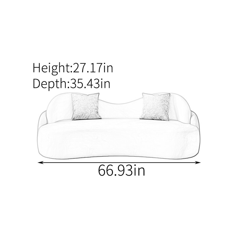 Bagrat, H 27,17 po x l 66,93 po x P 35,43 po, 2