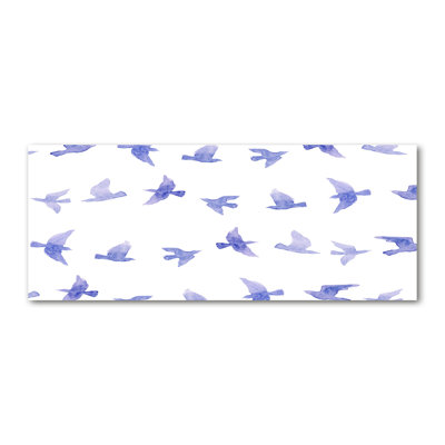 Swallows - No Frame Print on Glass