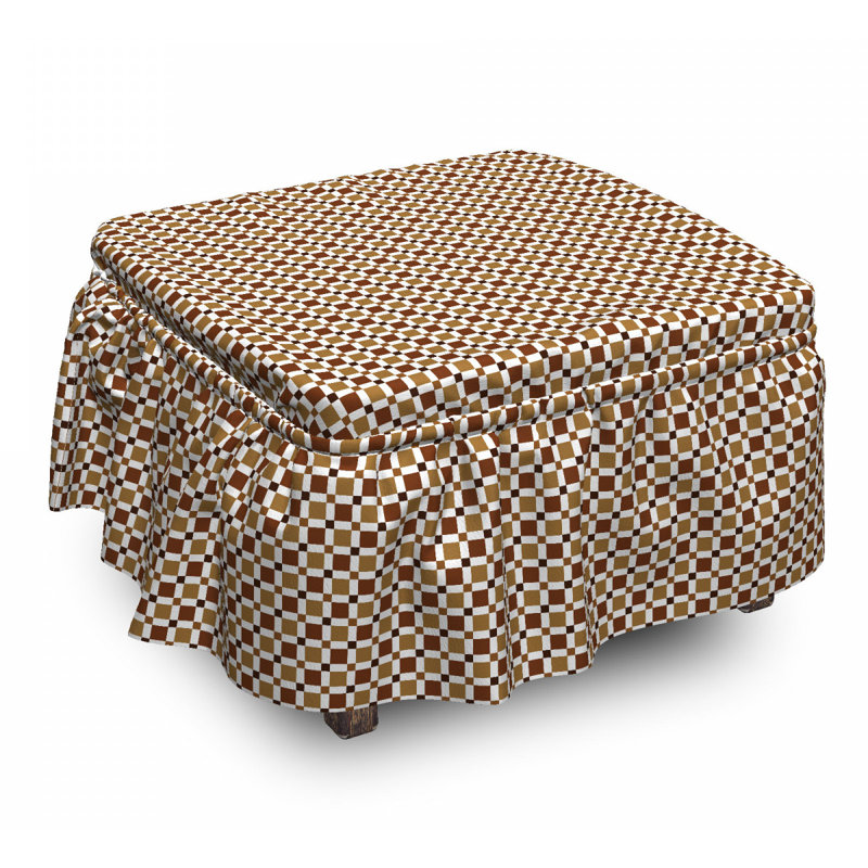 Housse pour repose-pieds hipster squares
