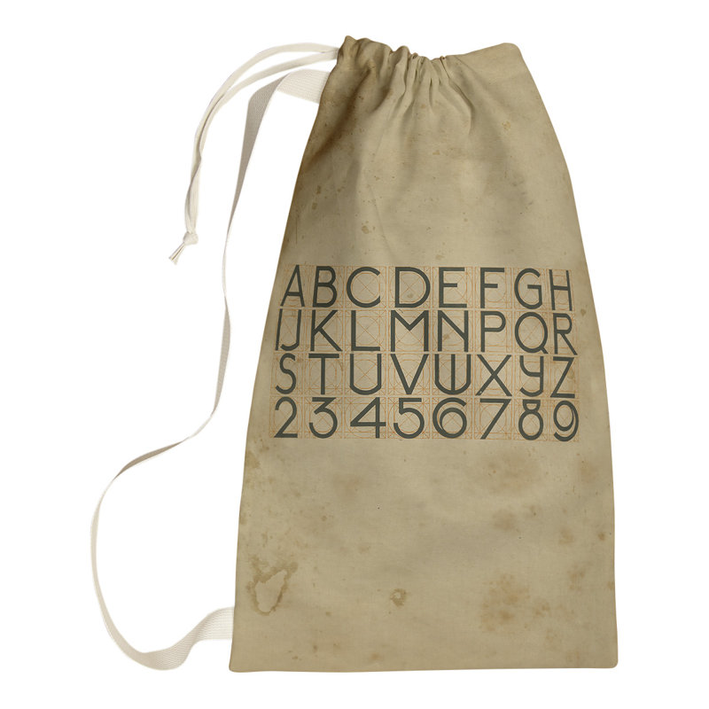 Fabric Laundry Bag with Handles, Small ( 64" H x 20" W x 1.5" D)