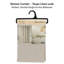 Rideau de douche extra long aspect lin taupe 71 x 79 pouces