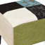 34.5cm Wide Square Floral Standard Ottoman