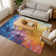 Premium Machine Washable Slesnick AMF1674 Abstract Rug