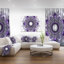 « mauve à motif fractal avec cercles », impression-20866326-35109186