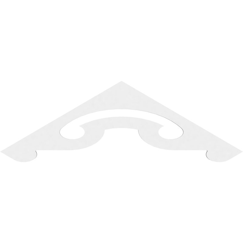Northwest Architectural Grade PVC Gable, 20" H x 60" W x 1" D, 7/12