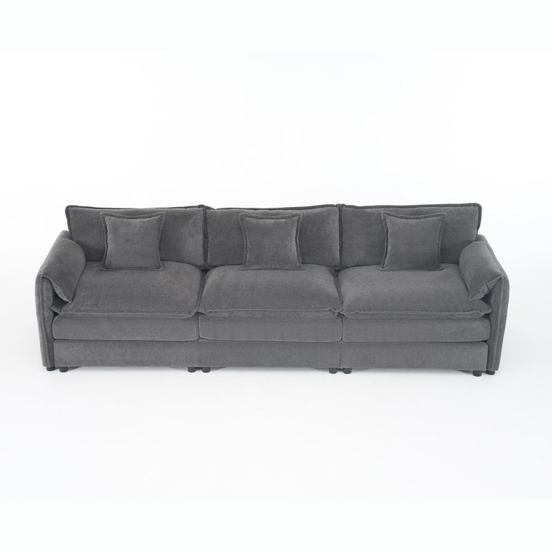 Canapé modulaire Teterboro,  Chenille - bleu , L 109,45 po