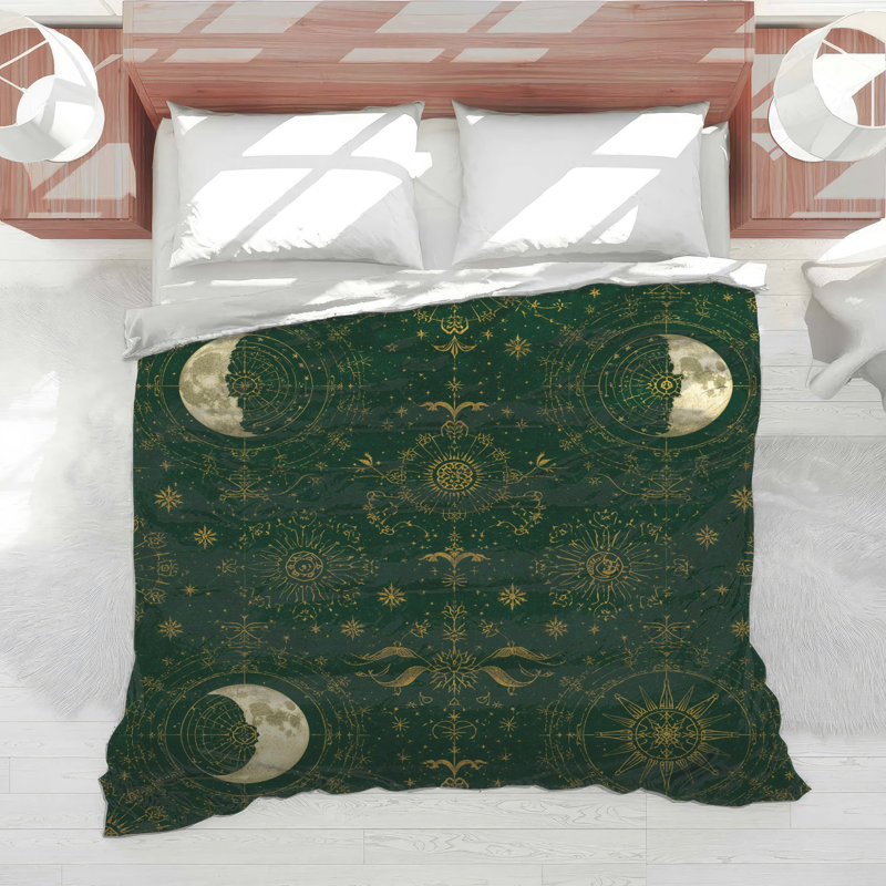 Celestial Moon Phases Comforter, Twin Extra Long