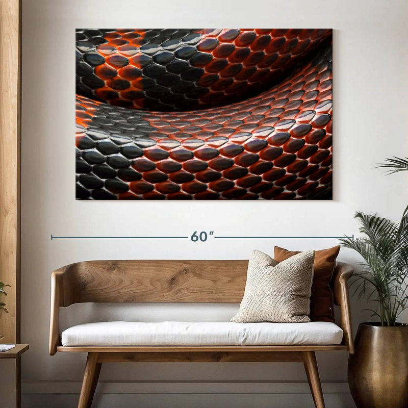 Brampt Snake Scales, 34" H x 51" W