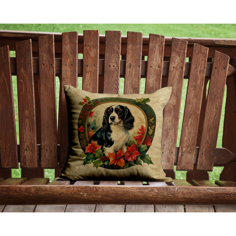 Coussin Christmas, 14 po x 14 po, Carré