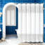 Rideau de douche à paillettes de luxe avec un design chatoyant - Élégant décor de salle de bain pour un style glamour - Tissu 100% polyester avec des trous de boutons faciles à installer