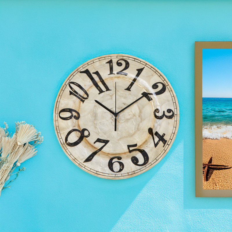 Capiz Wall Clock
