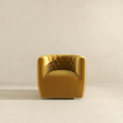 Delaney Velvet Swivel Chair