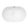 Ruvati 24.12'' Porcelain Ceramic Oval Bathroom Sink with Overflow