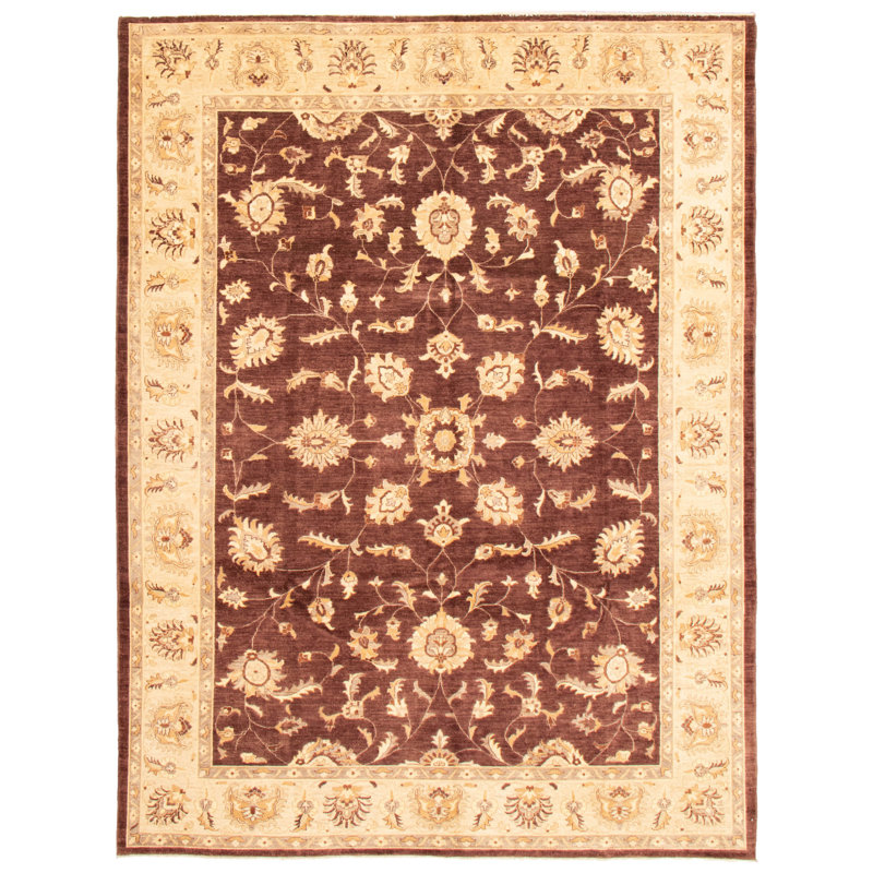 Tapis brun foncé / ivoire Chobi Finest