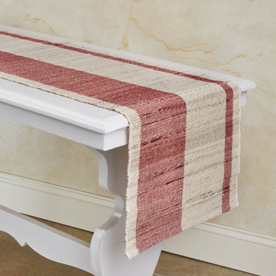 RAISIN HUE Hand-Woven Banana Bark Runner