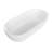 63 inch stone resin solid surface oval shape freestanding bathtub for the bathroom