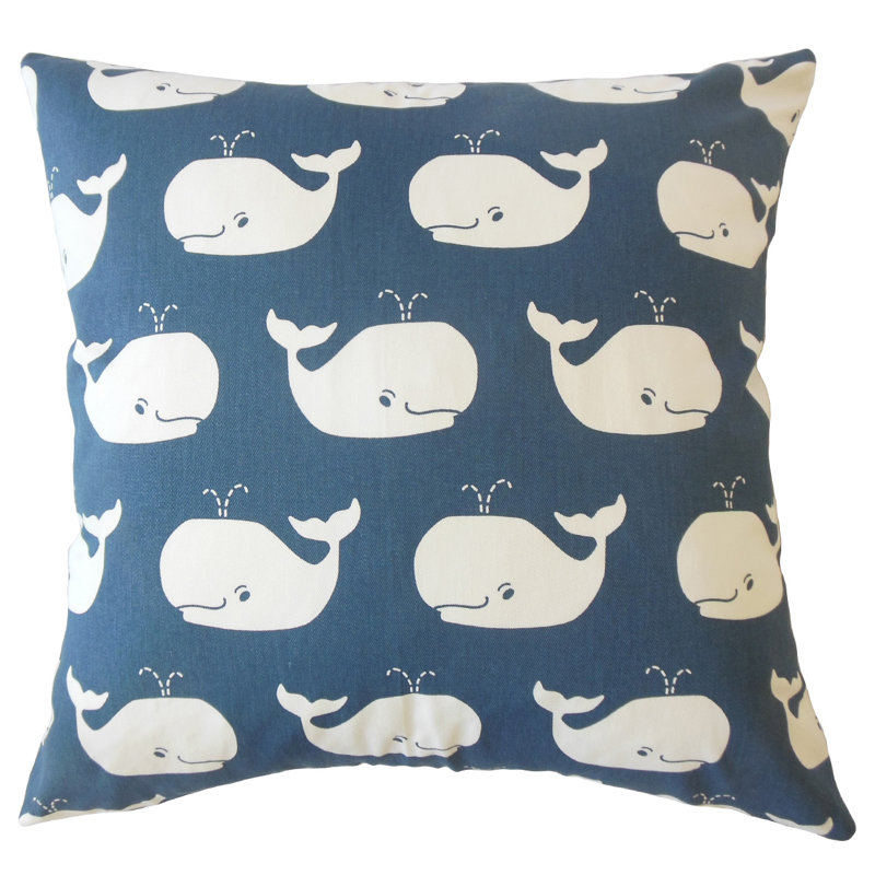 Mabry Feather Reversible Throw Pillow, 22" x 22", Twill
