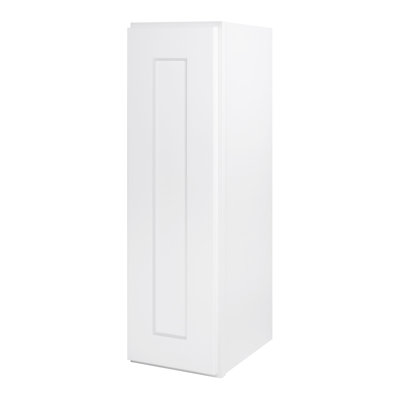 Armoire murale 1 porte à 2 tablettes l 9 po x H 30 po x P 12 po blanc Prêt à assembler (RTA)