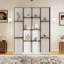 Lit escamotable avec supports de rangement cachés, lit escamotable pour le bureau personnel, cadre de lit contemporain pour la maison