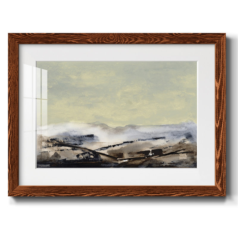 Shanthih I - Reproduction encadrée rustique avec tableau mat, Érable, H 26 po x l 38 po x P 1,5 po