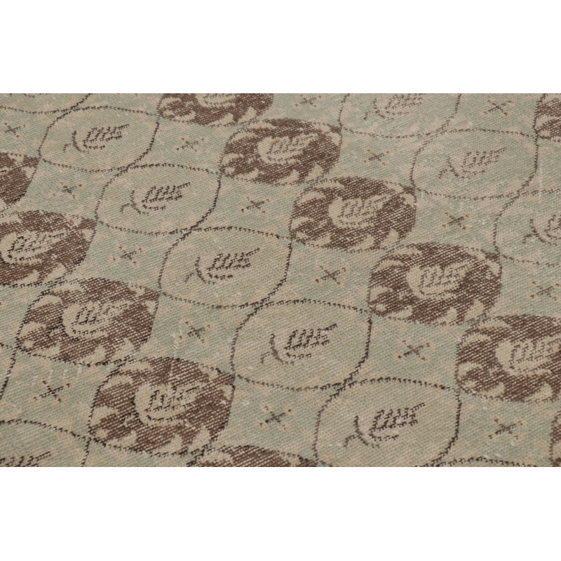 Distressed One-of-a-Kind 4'5X8'1 Hand Knotted Area Rug