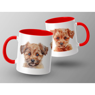 Adorable Watercolor Terrier Puppies 11oz Coffee Mug