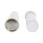 Porte-bougie cylindrique moderne pour décor de table - Porte-bougie décoratif pour entrée ou salon - ensemble de 2, 13 po, 11 po, blanc