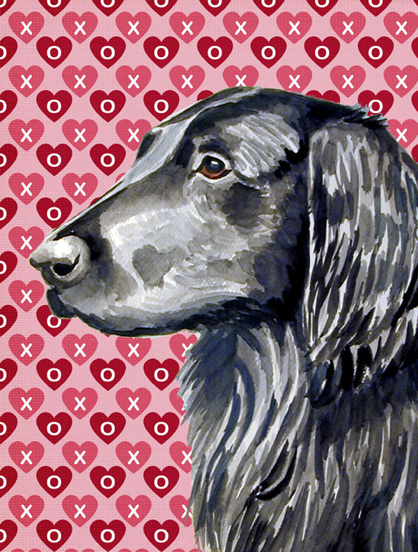 Drapeau de jardin Varastad, Flat-coated retriever