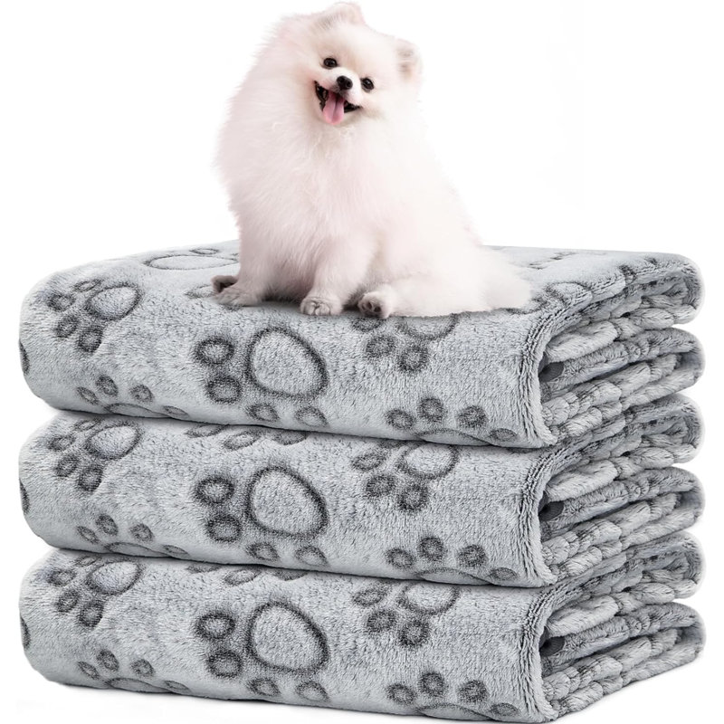 Couverture en fausse fourrure pour animaux, 32 po x 40 po