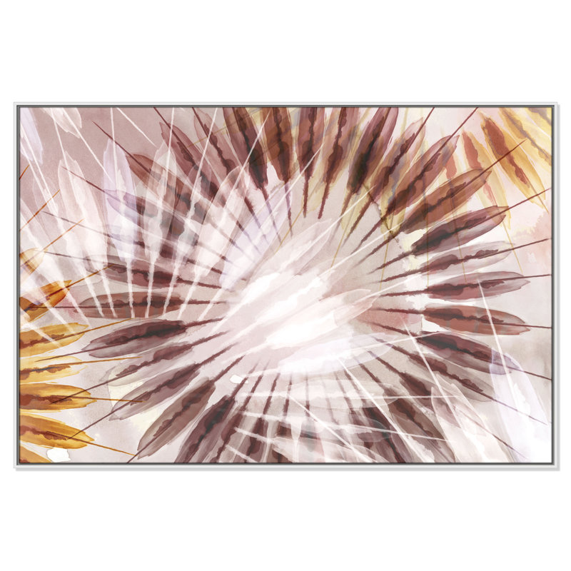 Danse des rayons II par Eva Watts, Blanc, H 41,5 po x l 61,5 po