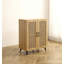 Armoire de rangement en rotin naturel double