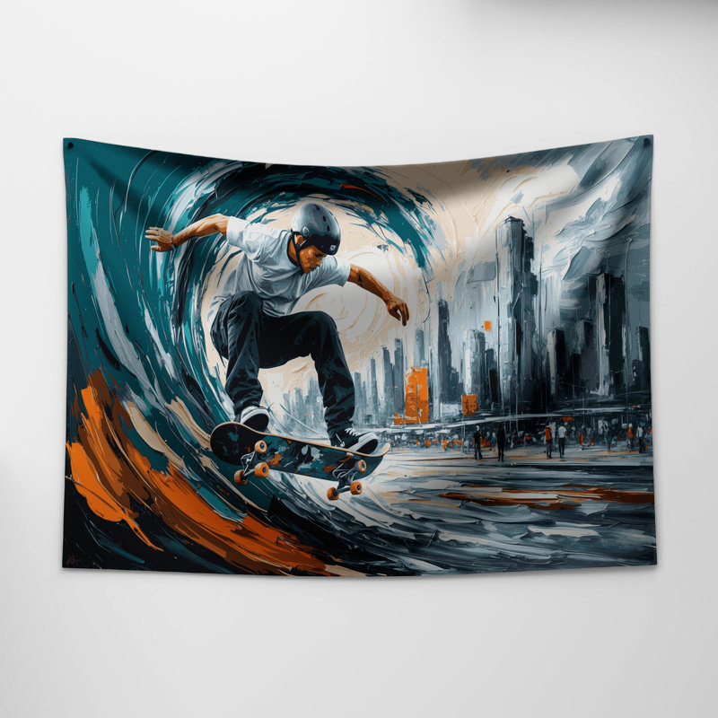 Tapisserie murale Sports Skateboarding, 26 po x 36 po