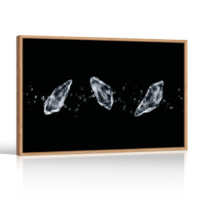 «Ice Crystals», reproduction d'art sur toile, ensemble de 1