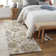 Elsberry Floral Hand-Tufted Wool Demin/Light Gray/Tan Area Rug