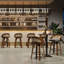 Tabouret de bar et de comptoir pivotant en similicuir-587073057-587073058
