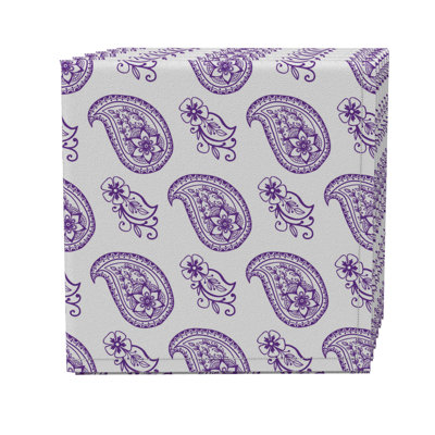 Cotton Twill Paisley Square Napkin