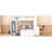 White Loft Bed With Full And  Beds, Shelves, Desk, Wardrobe. Solid Build For Long-Term Performance. Optimize Bedroom Function Size Stand-Alone Bed, Wardrobe - White. Maximize Space Construction.-1510606305-1510606306