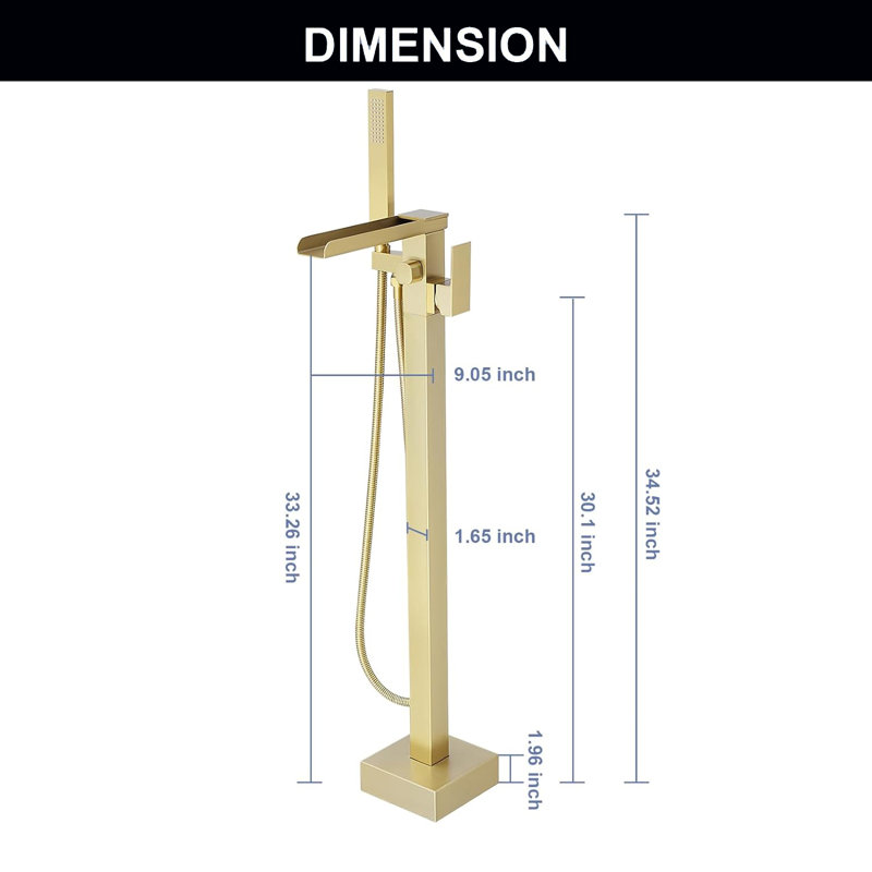 1 Waterfall Faucet with Hand Shower and Diverter
