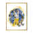 Toile avec cadre flottant or