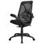  Fauteuil de bureau ergonomique en filet à haut dossier réglable à 2 palettes