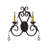 Iron Candle Wall Light