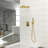 Dual Shower Head - 12 Inch Wall Mounted Square Shower System With Rough-In Valve-118534778
